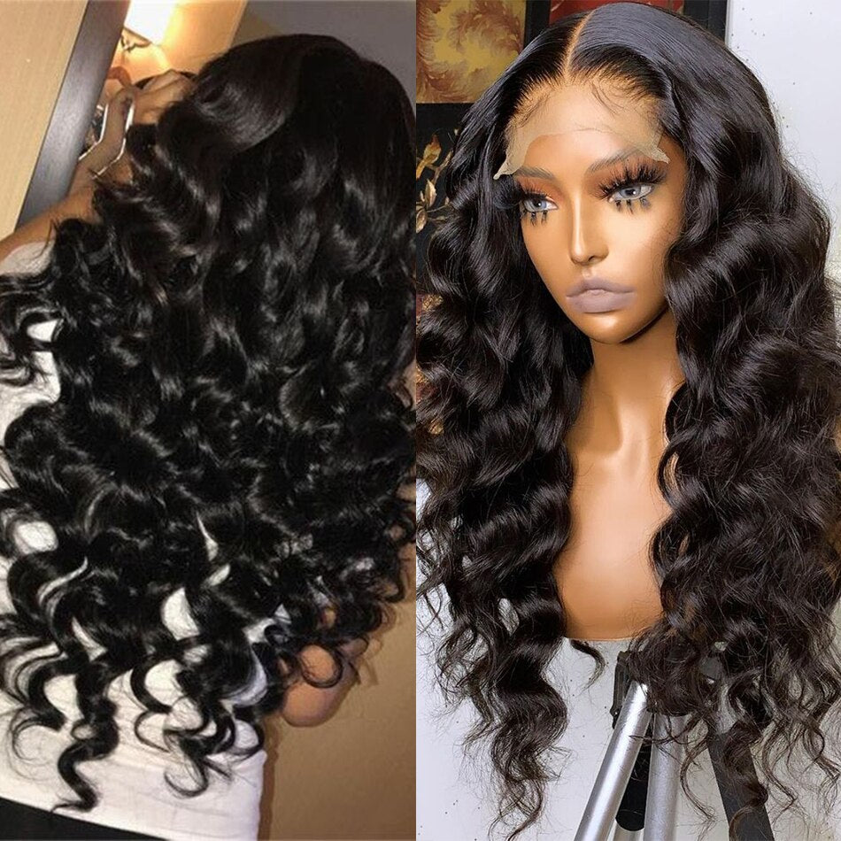 12A Loose Wave Bundles With Frontal Peruvian Hair Bundles With Closure Loose Deep Wave Remy 100% Human Hair Bundles With Frontal
