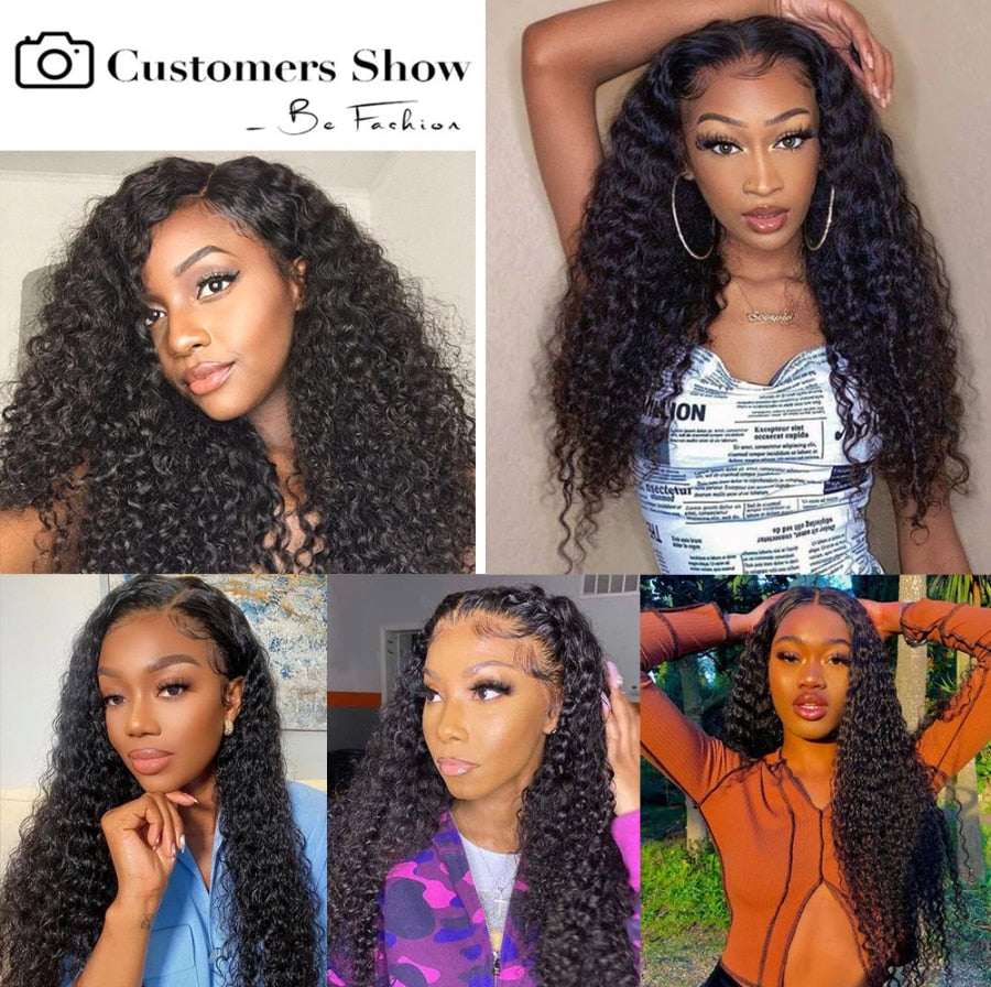Indian Water Wave Bundles With Closure Wet and Wavy Curly Human Hair Bundles 12A Remy Hair Weave 3 Bundles With Frontal 13X4