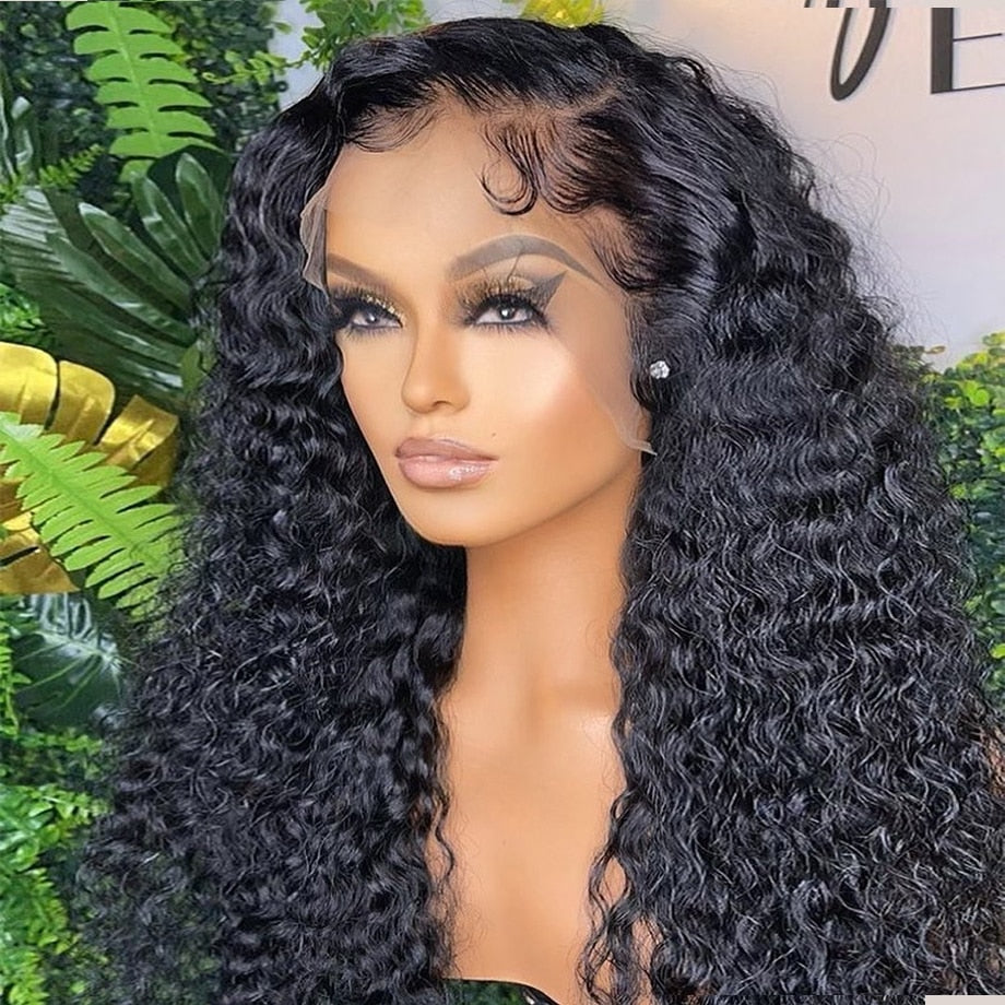 Loose Deep Wave Frontal Wig Hd Front Human Hair Wigs For Women 40 Inch Water Wave Lace Front Wig Full Wet And Wavy Curly Wig