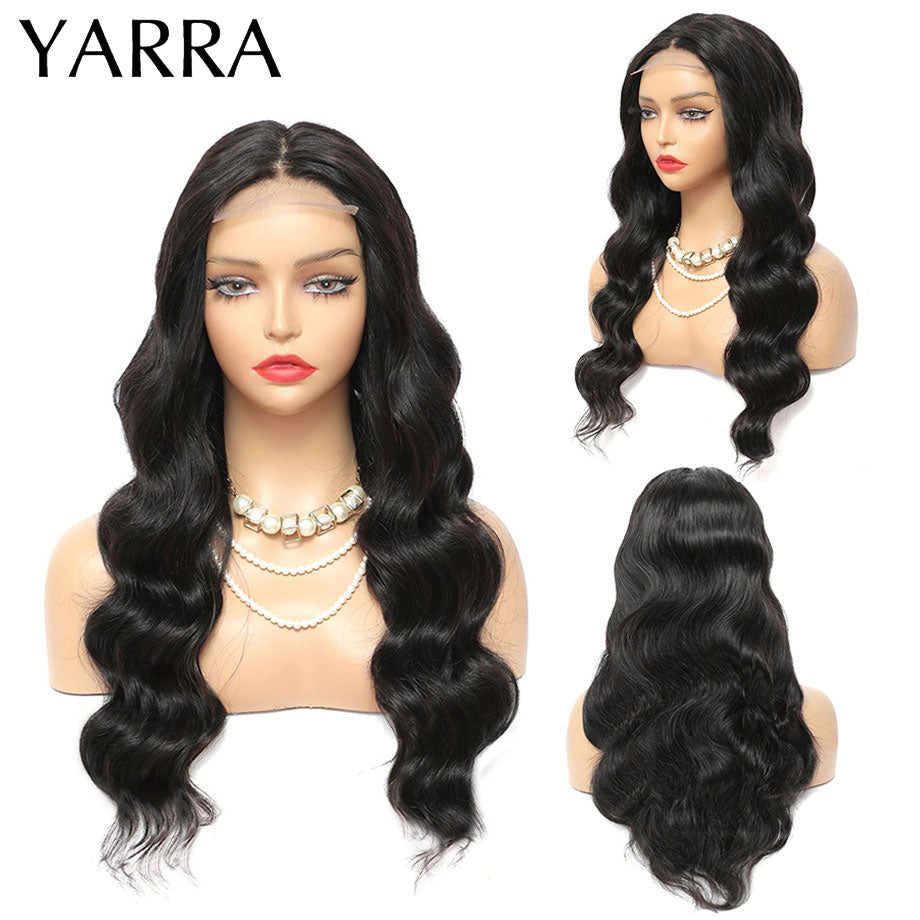 Yarra Brazilian Body Wave Transparent Lace Front Human Hair Wigs PrePlucked 13x4 Lace Frontal Wig With Baby Hair Remy 180%